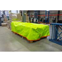 B&acirc;che tiss&eacute;e robuste haute visibilit&eacute;, Poly&eacute;thyl&egrave;ne, Vert/Orange, 16' x 20' x 12 mils Helyx Safety & Industrial Supplies