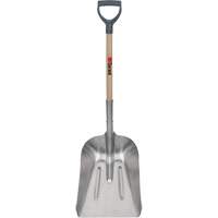 #8 Grain Scoop Shovel, Wood, Aluminum Blade, D-Grip Handle, 29" Length Helyx Safety & Industrial Supplies