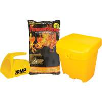 Firestorm Intense Ice Melter Kit with 56 Bags, Bag, 44 lbs. (20 kg), -32°C (-25°F) Melting Point Helyx Safety & Industrial Supplies