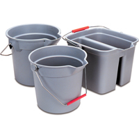 Brute&reg; Bucket, 3.5 US Gal. (14 qt.) Capacity, Grey Helyx Safety & Industrial Supplies