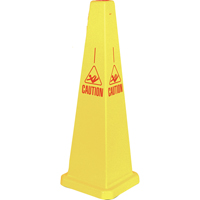 "Caution" Lamba Traffic Cones, English with Pictogram Helyx Safety & Industrial Supplies
