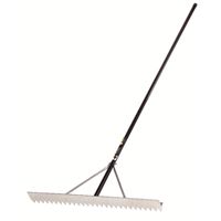 Pro Asphalt Rake, 36" W, Aluminum Blade, 28 Tines Helyx Safety & Industrial Supplies