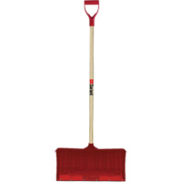 Red Snow Pusher, Polypropylene Blade, D-Grip Handle, 20-3/4" W Helyx Safety & Industrial Supplies