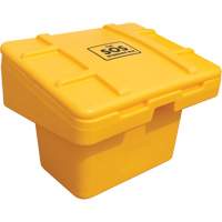 Contenants pour sel & sable SOS, Avec Moraillon, 30" x 24" x 24", 5,5 pi³, Jaune Helyx Safety & Industrial Supplies