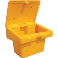 Contenants pour sel & sable SOS, Avec Moraillon, 30" x 24" x 24", 5,5 pi³, Jaune Helyx Safety & Industrial Supplies