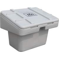 Contenants pour sel & sable SOS, Avec Moraillon, 30" x 24" x 24", 5,5 pi³, Gris Helyx Safety & Industrial Supplies