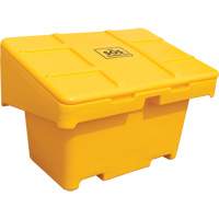 Salt Sand Container SOS, With Hasp, 42" x 29" x 30", 11 cu. Ft., Yellow Helyx Safety & Industrial Supplies