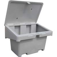 Salt Sand Container SOS, With Hasp, 42" x 29" x 30", 11 cu. Ft., Grey Helyx Safety & Industrial Supplies