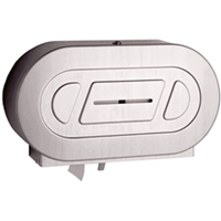 Twin Jumbo Toilet Paper Dispenser, Multiple Roll Capacity Helyx Safety & Industrial Supplies