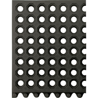 Tapis 24/Seven, Caoutchouc, 3' la c, 3' lo, 5/8" &eacute;paisseur, Noir Helyx Safety & Industrial Supplies