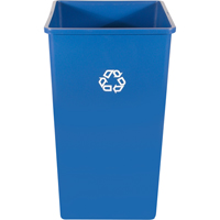 Recycling Station Container , Bulk, Plastic, 35 US gal. Helyx Safety & Industrial Supplies