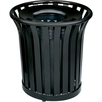 Contenant pour d&eacute;chets sans couvercle Americana Series, Acier, 36 gal. US Helyx Safety & Industrial Supplies