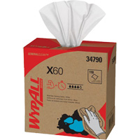 Chiffons X60 WypAll, Tout usage, 16-3/4" lo x 8-3/8" la Helyx Safety & Industrial Supplies