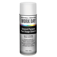 Peinture industrielle Work Day, Blanc, Brillant, 10 oz, Canette a&eacute;rosol Helyx Safety & Industrial Supplies