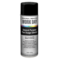 Peinture industrielle Work Day, Noir, Tr&egrave;s mat, 10 oz, Canette a&eacute;rosol Helyx Safety & Industrial Supplies