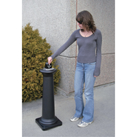 Groundskeeper Tuscan Cigarette Waste Collector, Free-Standing, Metal, 1 US gal. Capacity, 38-1/2" Height Helyx Safety & Industrial Supplies