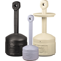 Smokers Cease-Fire&reg; Cigarette Butt Receptacle, Free-Standing, Plastic, 1 US gal. Capacity, 30" Height Helyx Safety & Industrial Supplies