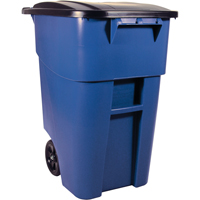 Brute&reg; Roll Out Containers, Curbside, Plastic, 50 US gal. Helyx Safety & Industrial Supplies