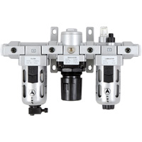 Filtre &agrave; air interm&eacute;diaire en trois parties, r&eacute;gulateur & lubrificateur AFRLMI38, 3/8" NPT Helyx Safety & Industrial Supplies