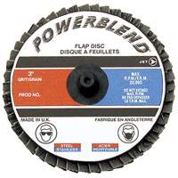 Disque &agrave; lamelles &agrave; rouler POWERBLEND, 2" x Type R, Grain Z120, Alumine de zirconium Helyx Safety & Industrial Supplies
