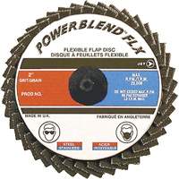 Disque &agrave; lamelles &agrave; rouler Powerblend FLX, 3" x Grain 120, Alumine de zirconium Helyx Safety & Industrial Supplies