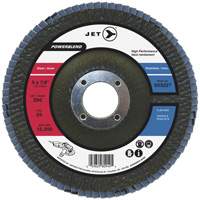 Disque &agrave; lamelles POWERBLEND, 4-1/2" x 7/8", Type 29, Grain Z80, Alumine de zirconium Helyx Safety & Industrial Supplies