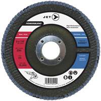 Disque &agrave; lamelles PowerBlend, 7" x 7/8", Type 29, Grain Z40, Alumine de zirconium Helyx Safety & Industrial Supplies