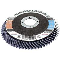 Disque &agrave; lamelles flexible PowerBlend FLX, 4-1/2" x 7/8", Type 27, Grain Z60, Alumine de zirconium Helyx Safety & Industrial Supplies