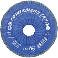 Disque &agrave; lamelles ajustables POWERBLEND TRM, 5" x 7/8", Type 29, Grain Z60, Alumine de zirconium Helyx Safety & Industrial Supplies