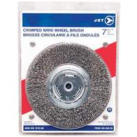 Crimped Wire Wheel, 7" Dia., 0.014" Fill, 1/2" - 2" Arbor Helyx Safety & Industrial Supplies