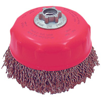 Brosse-boisseau &agrave; fils ondul&eacute;s MAXI-CRIMPED de premi&egrave;re qualit&eacute; Helyx Safety & Industrial Supplies