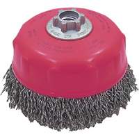 Brosse-boisseau &agrave; fils ondul&eacute;s MAXI-CRIMPED de premi&egrave;re qualit&eacute; Helyx Safety & Industrial Supplies