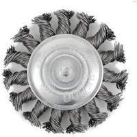 Brosse radiale &agrave; fils nou&eacute;s torsad&eacute;s mont&eacute; sur mandrin EKR275-20, 3", Fils ,02", Tige 1/4" Helyx Safety & Industrial Supplies