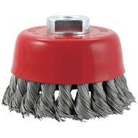 Brosse boisseau &agrave; fils nou&eacute;s torsad&eacute;s haute performance CK3201M14, 3" dia. Helyx Safety & Industrial Supplies