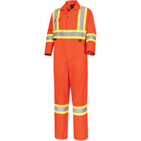 5514 High-Visibility Safety Coveralls, 36, High Visibility Orange Helyx Safety & Industrial Supplies