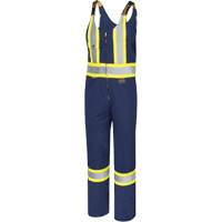 6615T Safety Coveralls, Poly-Cotton, 48 (Tall), Navy Blue Helyx Safety & Industrial Supplies