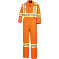 5555 Combinaison de s&eacute;curit&eacute; &agrave; haute visibilit&eacute; ignifuge et anti-arcs &eacute;lectriques, Taille 36, Orange haute visibilit&eacute;, 11 cal/cm² Helyx Safety & Industrial Supplies