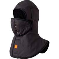 5565A Heavy-Duty Flame Resistant Long Neck Hardhat Liner, Black, Cotton Helyx Safety & Industrial Supplies