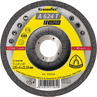 Disque de meulage A 624 T Supra Kronenflex, 5" x 1/4", Arbre 7/8" Helyx Safety & Industrial Supplies