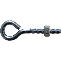 Eye Bolt, 3/8" Dia., 6" L, Zinc Plated Helyx Safety & Industrial Supplies