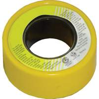 Ruban scellant pour filets au pas du gaz avec PTFE, 236" lo x 1/2" la, Jaune Helyx Safety & Industrial Supplies