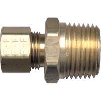 Male Pipe Connector, 3/16" x 1/8" Dia, Brass Helyx Safety & Industrial Supplies