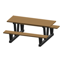 Tables de pique-nique d'ext&eacute;rieur en plastique recycl&eacute;, 72" lo x 60-5/16" la, S&eacute;quoia Helyx Safety & Industrial Supplies