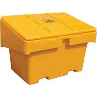 Salt Sand Container SOS, With Hasp, 48" x 33" x 34", 18.5 cu. Ft., Yellow Helyx Safety & Industrial Supplies