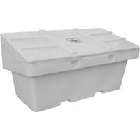 Contenants pour sel & sable SOS, Avec Moraillon, 72" x 36" x 36", 36 pi³, Gris Helyx Safety & Industrial Supplies