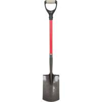 Heavy-Duty Shovels, Fibreglass, Carbon Steel Blade, D-Grip Handle, 30-1/2" Long Helyx Safety & Industrial Supplies