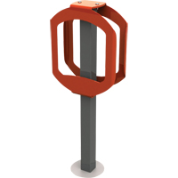 Supports pour bicyclettes Bike Stop, Acier, 2 bicyclettes Helyx Safety & Industrial Supplies