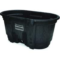 Stock Tank, 31" D x 53" W x 25-1/8" H, 800 lbs. Capacity, Black Helyx Safety & Industrial Supplies