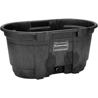 Stock Tank, 31" D x 53" W x 25-1/8" H, 800 lbs. Capacity, Black Helyx Safety & Industrial Supplies