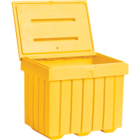 Conteneur d'entreposage &eacute;conomique pour sel/sable, 32" x 23" x 27-1/2", 10 pi³, Jaune Helyx Safety & Industrial Supplies